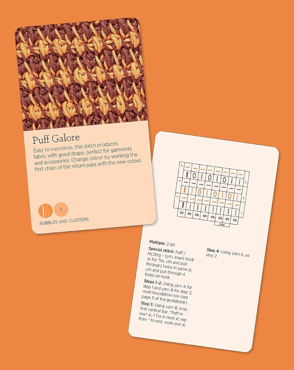 Tunisian Crochet Stitch Card Deck