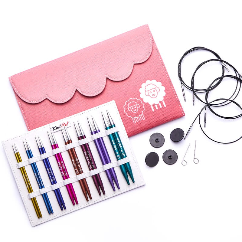 KnitPro: Knitting Pins: Circular: Interchangeable: Zing: Deluxe Set