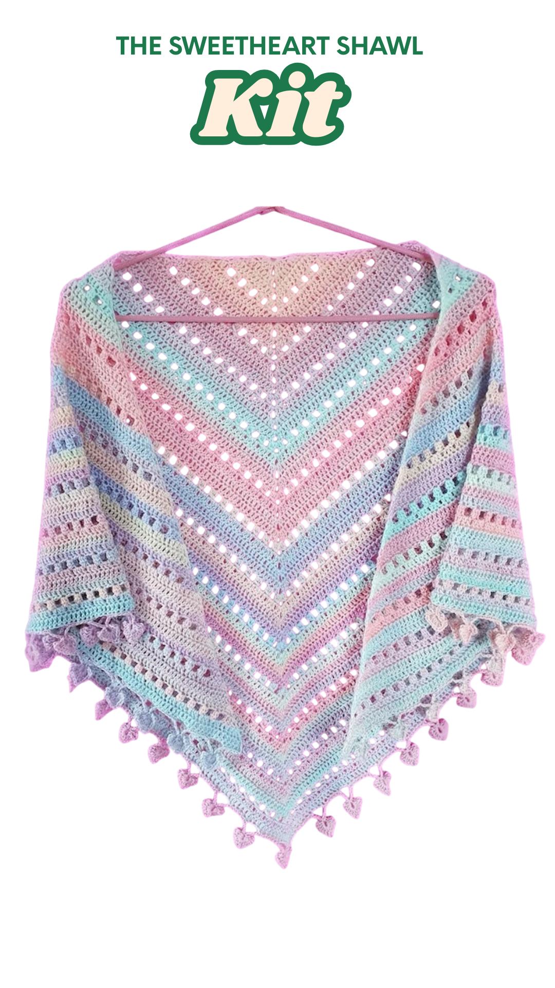 The Sweetheart Shawl Kit (CROCHET)