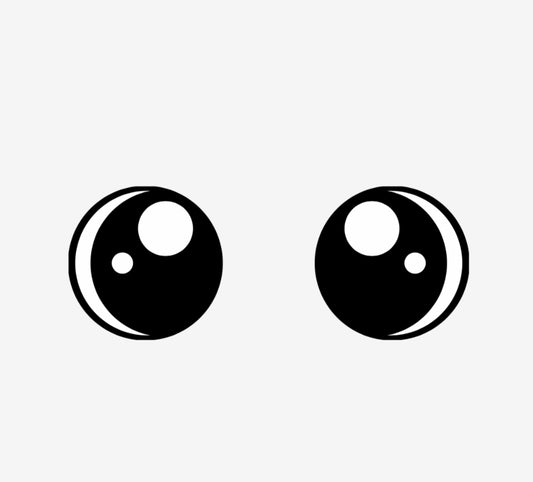 Kawaii Eyes (1 inch, 0.7 inch & 12mm)